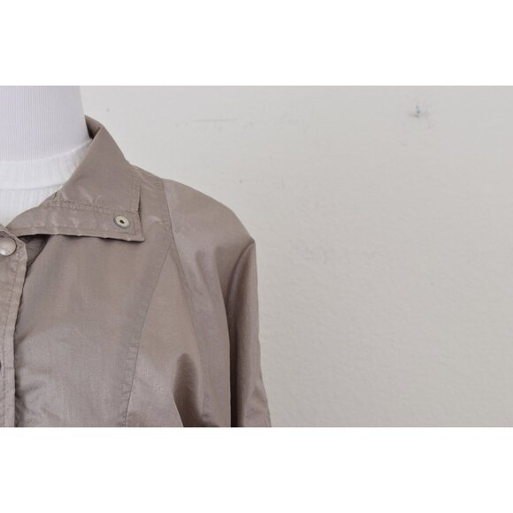 Vintage 90s Lightweight Windbreaker Iridescent Nylon Jacket by Haband/ size M - Picture 7 of 10